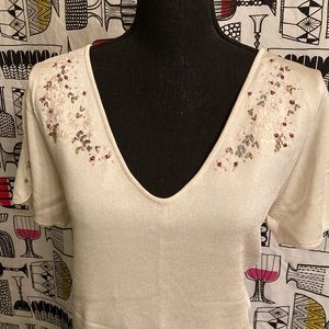 Dana Buchman Embroidered Top